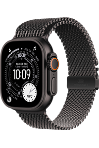 Apple Watch Ultra 3 Cell 49mm Black TitanCase Black Titanium Milanese - M