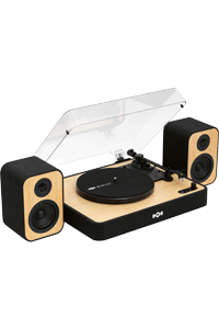House of Marley Turntable Revolution with speakers